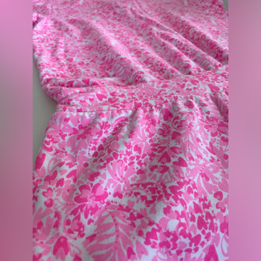 Lilly Pulitzer Short Sleeve Hot Pink Button Up Jorgie Shorts Romper Women’s Sm - Picture 12 of 13